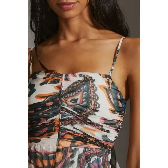 Anthropologie Ranna Gill Pleated Halter Jumpsuit